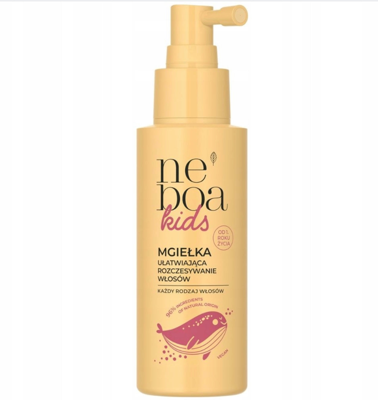 NEBOA Kids Mgiełka Ułatwiająca Rozczesywanie Włosów Naturalna Vegan