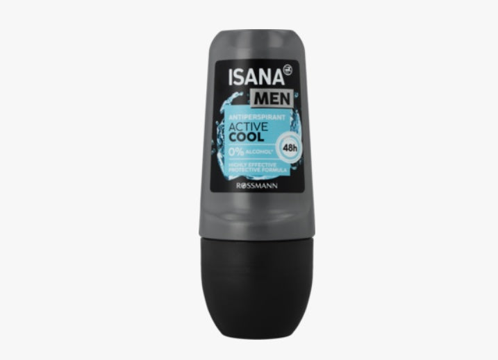 ISANA MEN
Antyperspirant w kulce, 48h, Active Cool