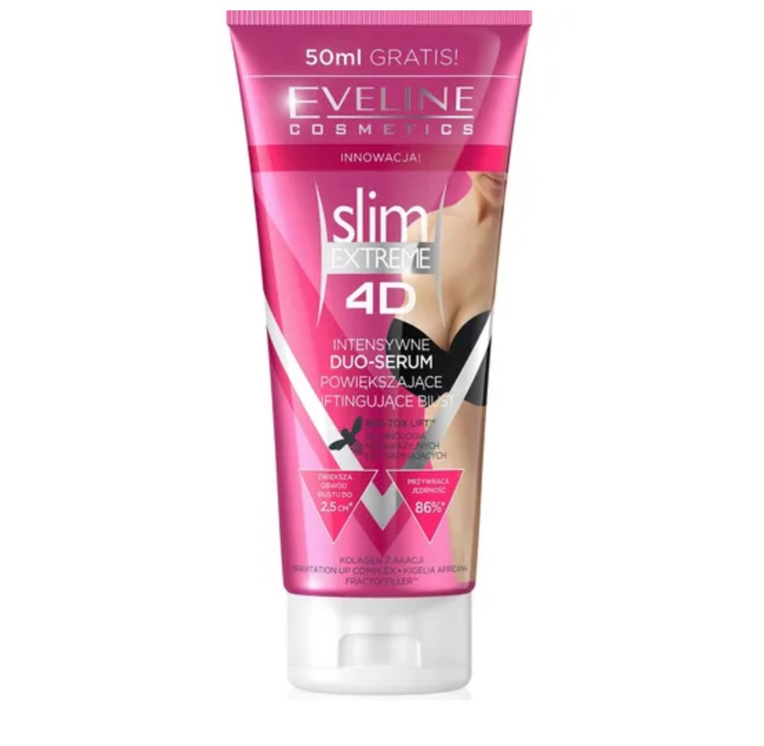 Eveline Slim Extreme 4D Intensywne duo – serum powiększające i liftingujące biust