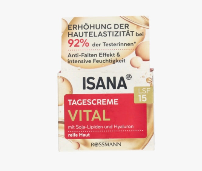 ISANA Vital
Krem do twarzy, do skóry dojrzałej, na dzień, SPF 15