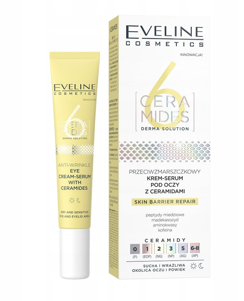 Eveline Cosmetics 6 Ceramides Przeciwzmarszczkowy krem-serum pod oczy