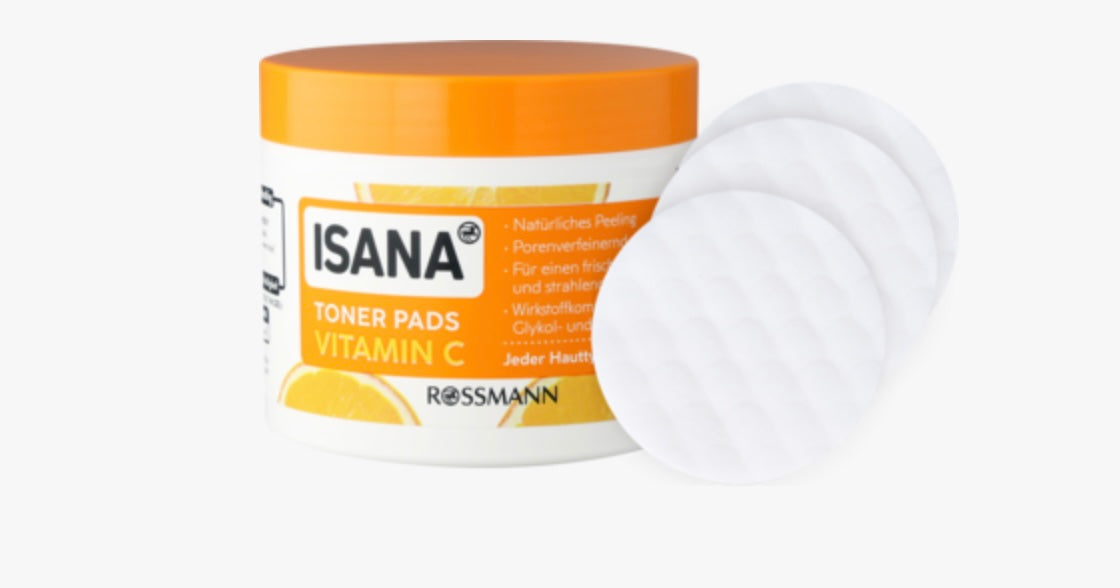 ISANA Vitamin C
Płatki do twarzy, tonizujące