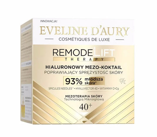 Eveline d'Aury Remodelift Therapy Hialuronowy Mezo-Koktail Poprawiający Sprężystość Skóry 40+ 50ml