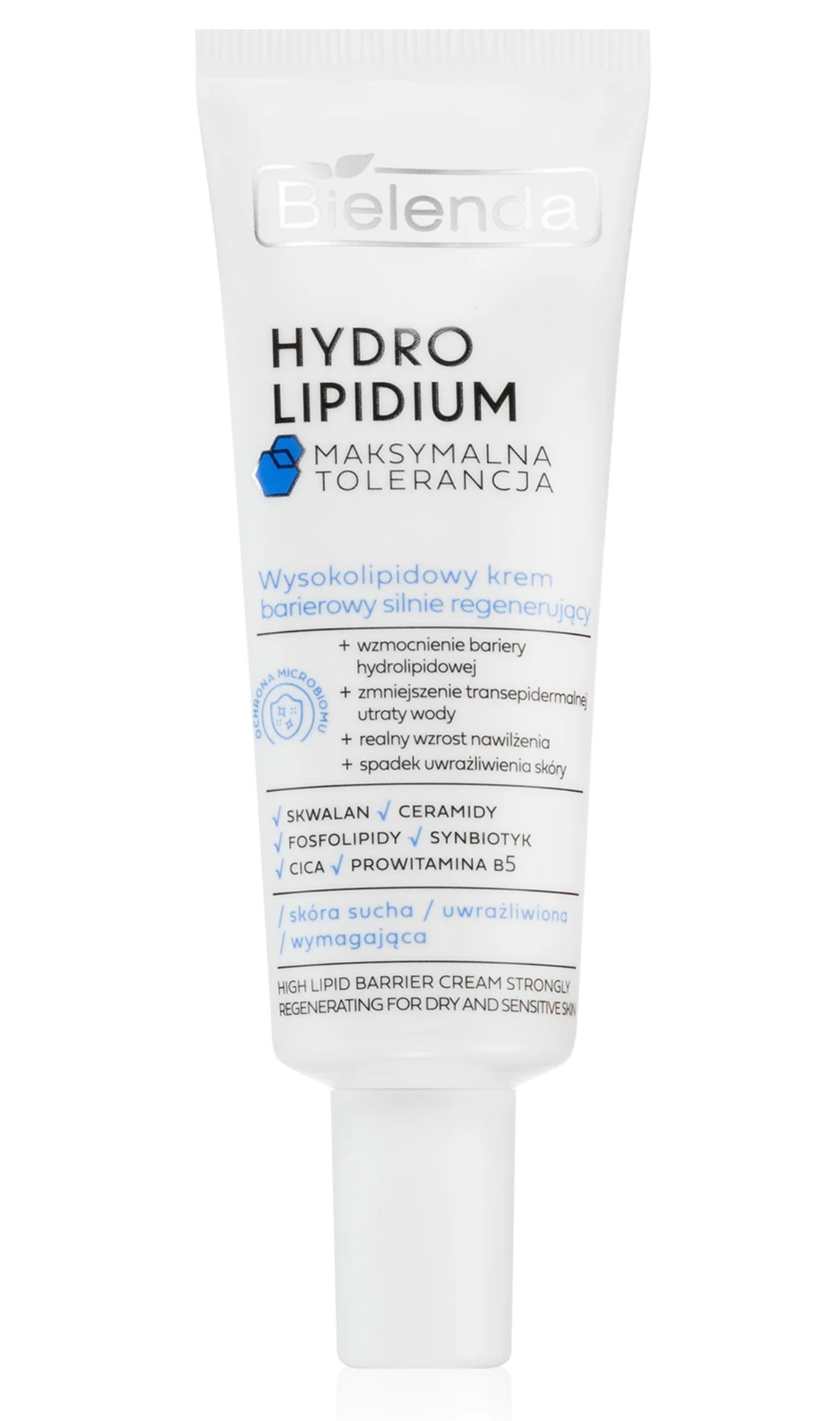 07/2026 Bielenda Hydro Lipidium Maksymalna Tolerancja Wysokolipidowy Krem Barierowy Silnie Regenerujący 50ml