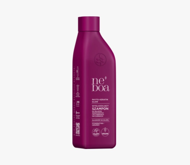 NEBOA Phyto-Keratin Glow
Szampon do włosów zniszczonych i po zabiegach fryzjerskich, wygładzający