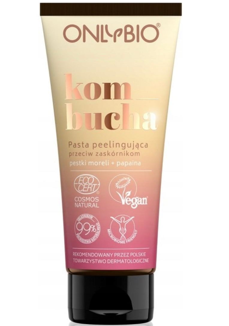 ONLYBIO Kombucha Peeling do twarzy przeciw zaskórnikom 75 ml