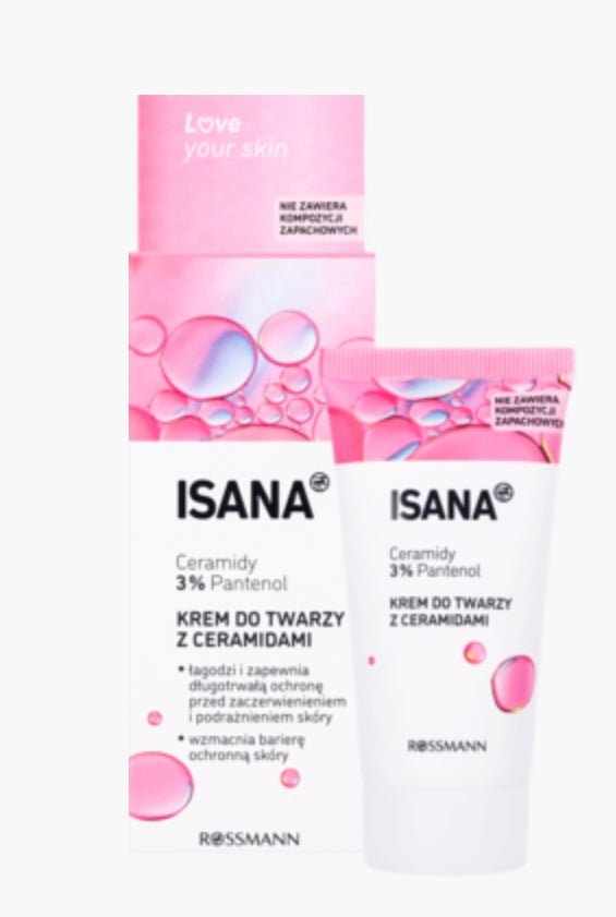 Isana Love Your Skin Krem do twarzy z Ceramidami
50 ml