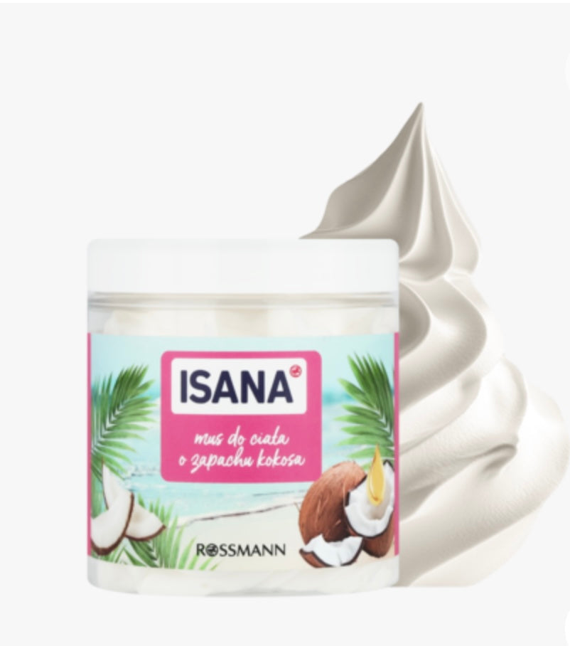 ISANA
Mus do ciała, nawilżający, Kokosowy
100 ml