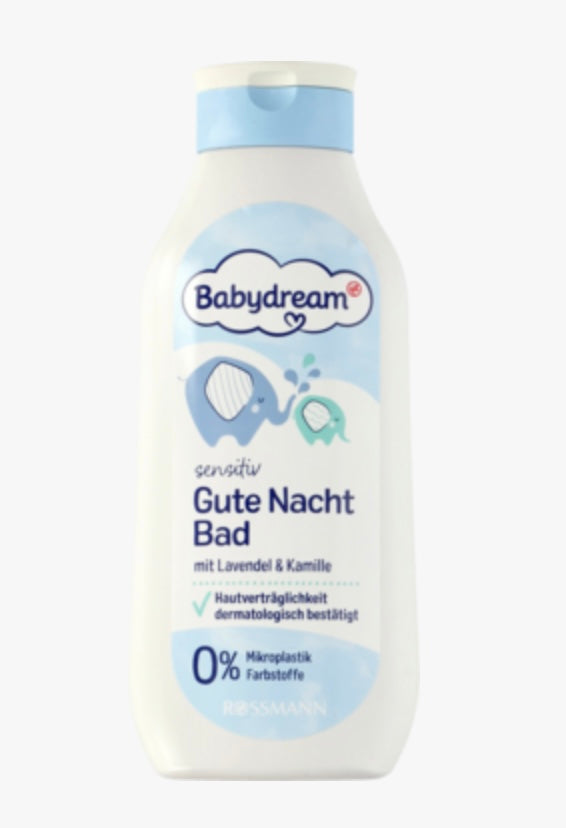 BABYDREAM Sensitive
Płyn do kąpieli na dobranoc