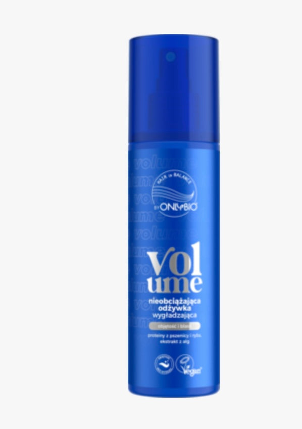 ONLYBIO HAIR IN BALANCE Volume
Odżywka do włosów w sprayu, wygładzająca, nieobciążająca