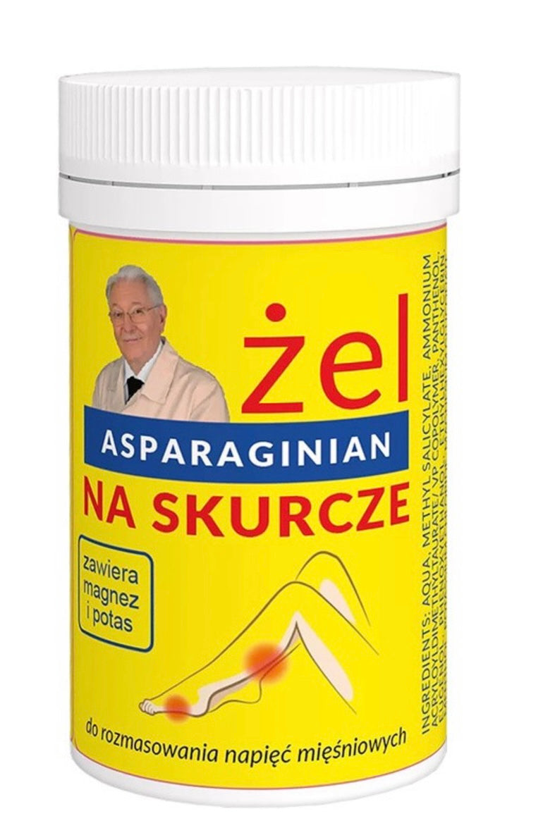 Asparaginian, żel na skurcze do nóg, 50 g