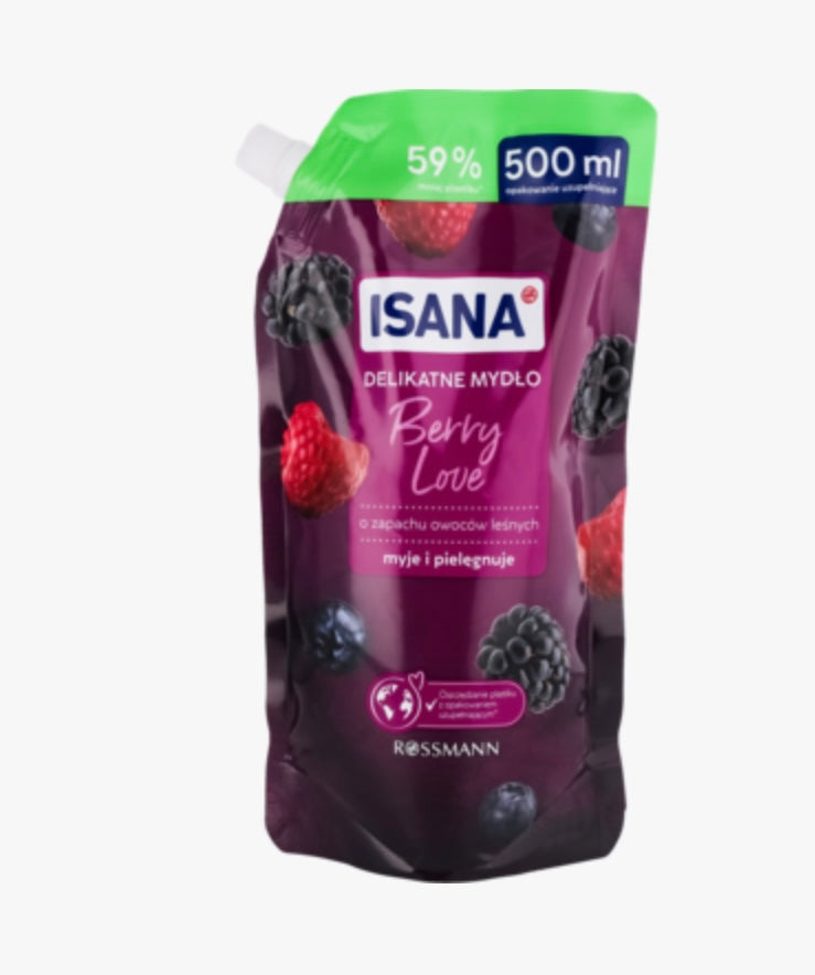 ISANA
Mydło w płynie o zapachu sezonowym, delikatne, zapas
500 ml