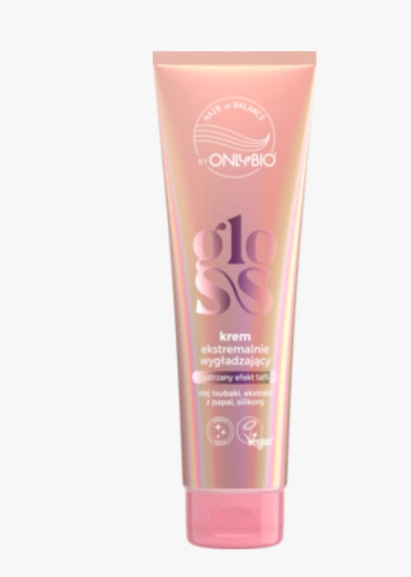 ONLYBIO HAIR IN BALANCE Gloss
Krem do włosów, ekstremalnie wygładzający, lustrzany efekt tafli