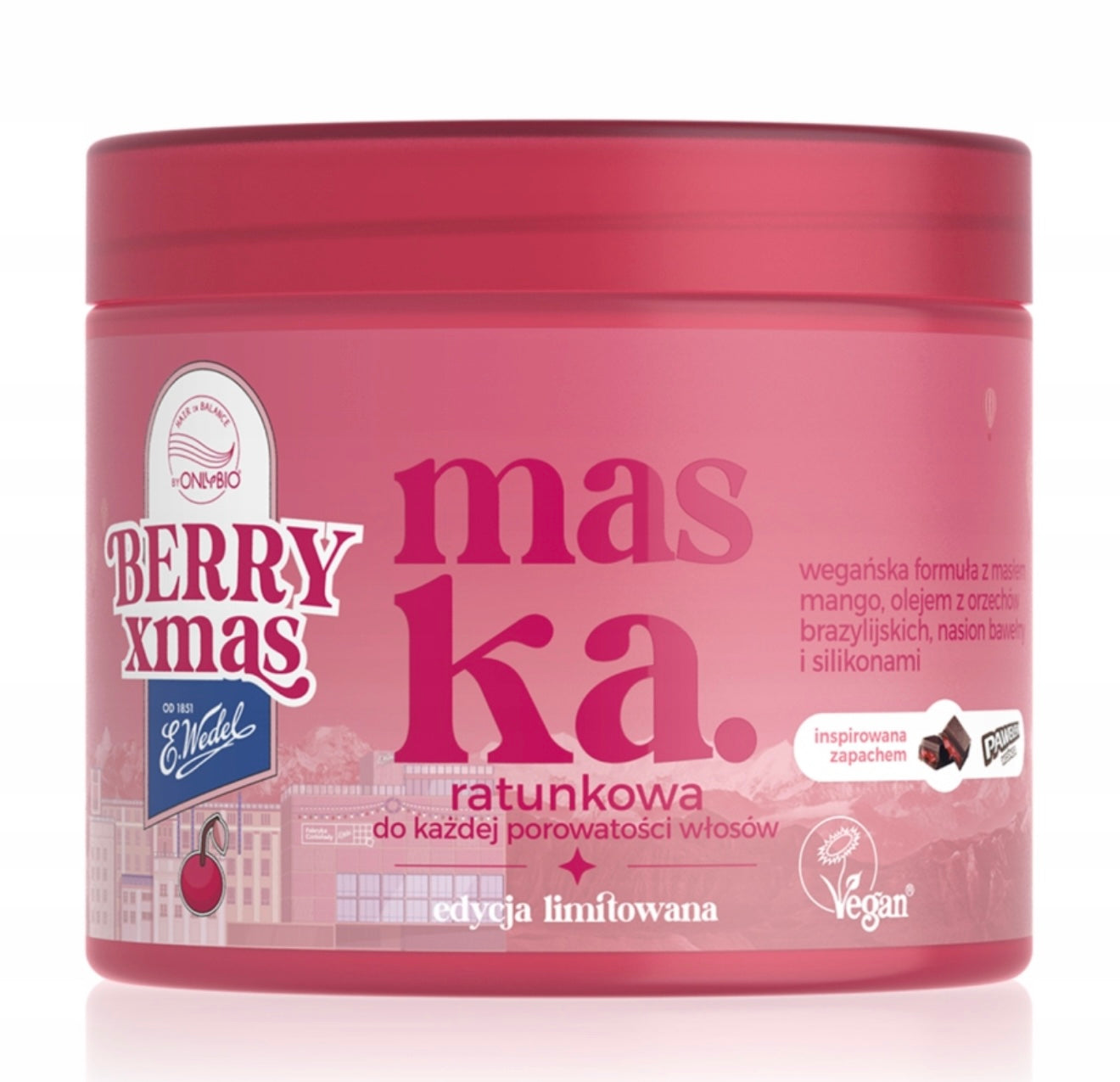 Hair in Balance x E. Wedel Maska ratunkowa Pawełek wiśniowy 200 ml