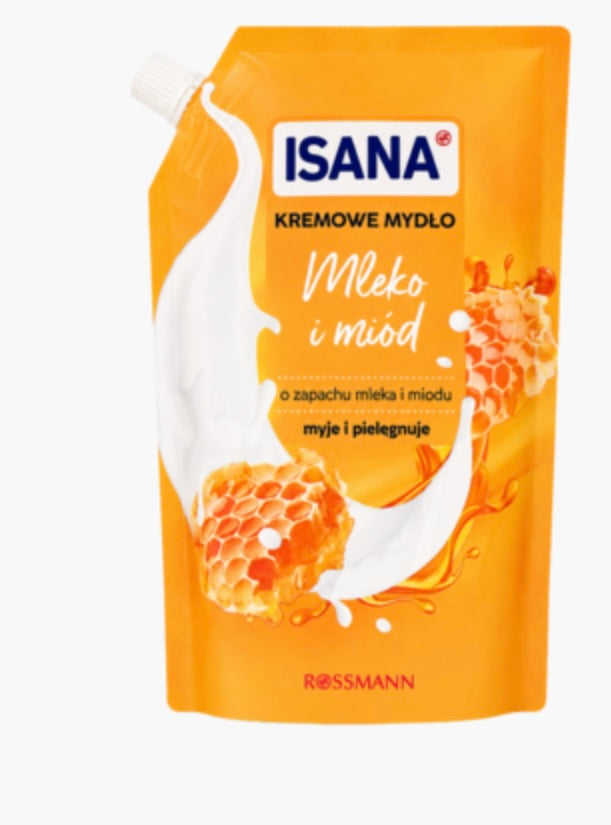Isana
Mydło w płynie, kremowe, Mleko i Miód, zapas
500 ml