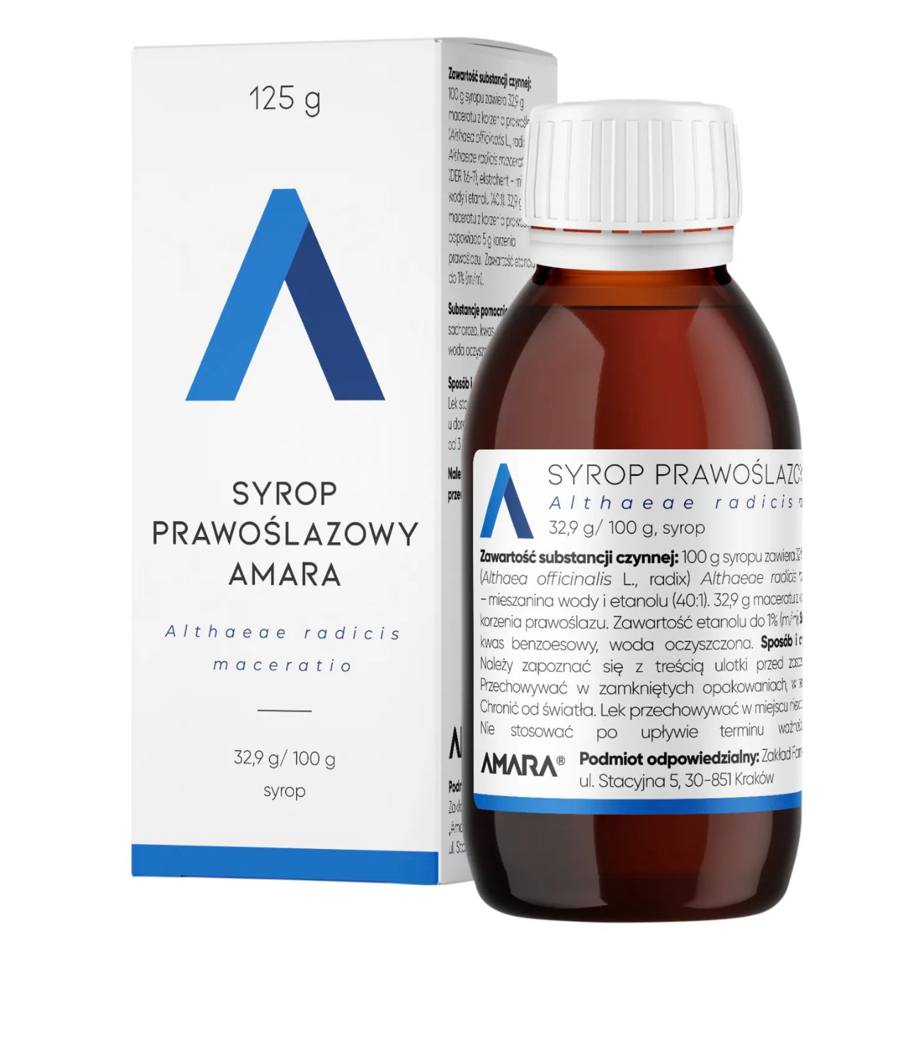 Syrop prawoślazowy Amara 35,9 g/100 g, 125 g