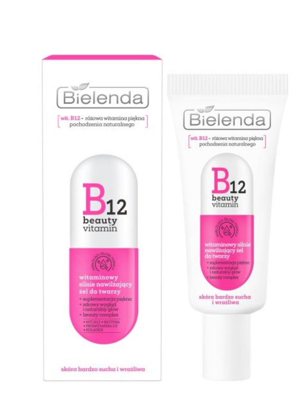 07/2026 Bielenda B12 Beauty Vitamin Silnie Nawilżający Żel do Twarzy dla Skóry Bardzo Suchej i Wrażliwej 50ml