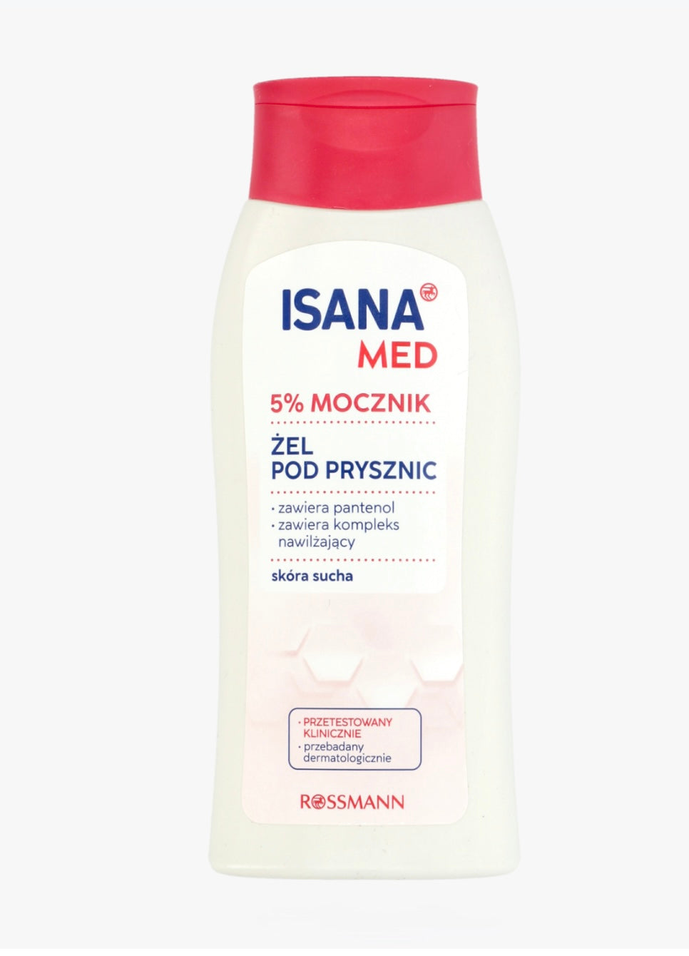 ISANA MED
Żel pod prysznic, do skóry suchej, 5% Mocznik
