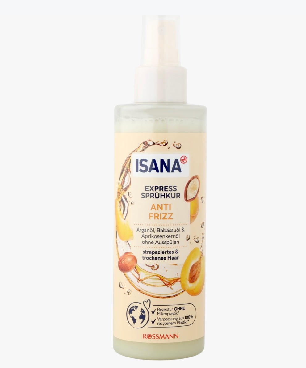 ISANA Anti Frizz
Kuracja do włosów, ekspresowa, nawilżająca, w spray'u
