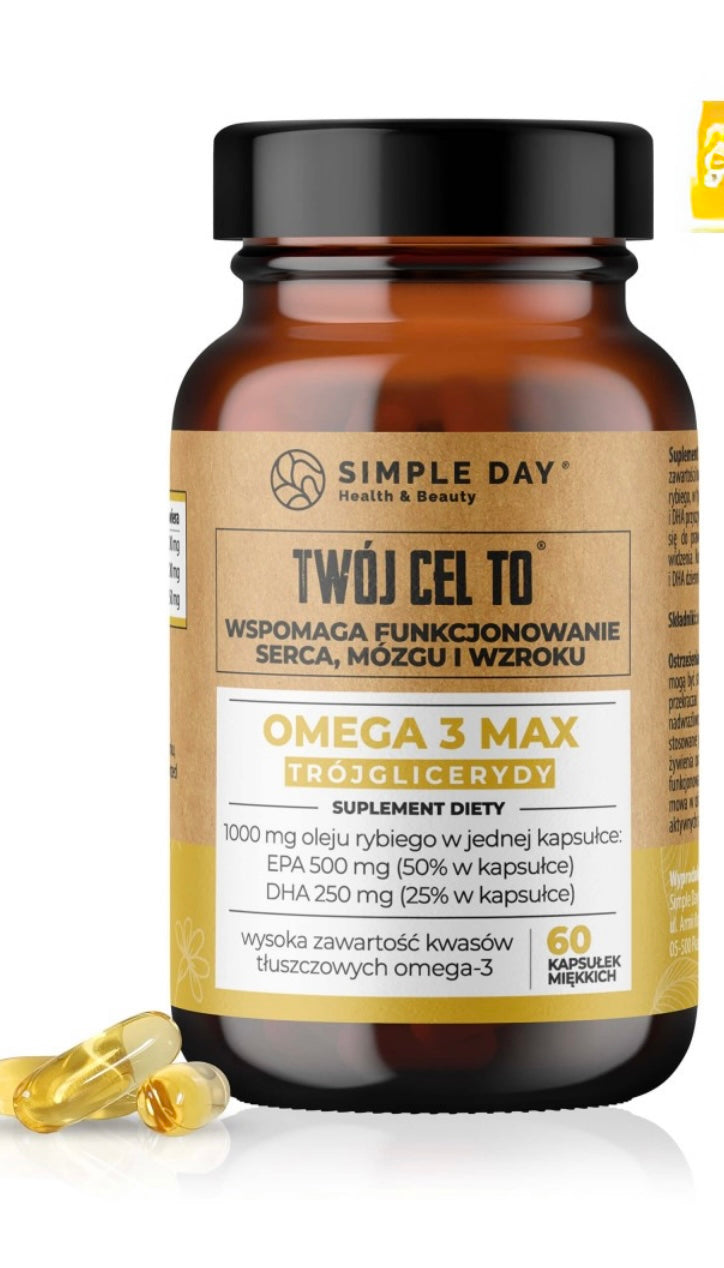 Twój Cel Omega 3 Max
Suplement diety na serce