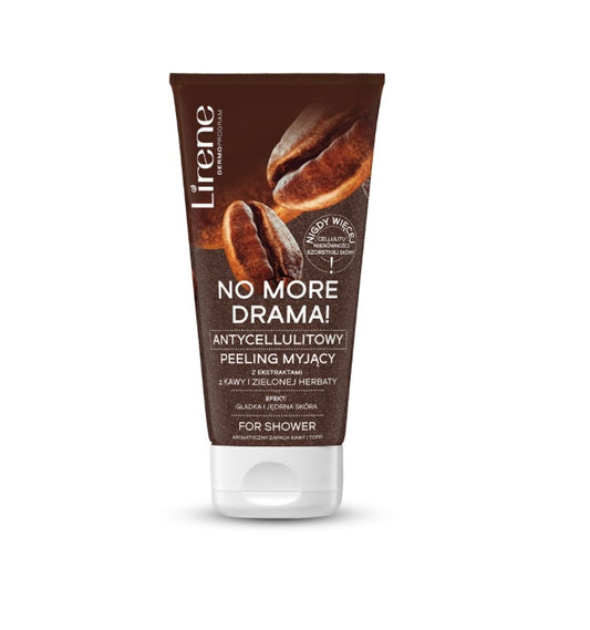 Lirene Antycellulitowy peeling cukrowy z ekstraktami z kawy i zielonej herbaty NO MORE DRAMA! 175 ml