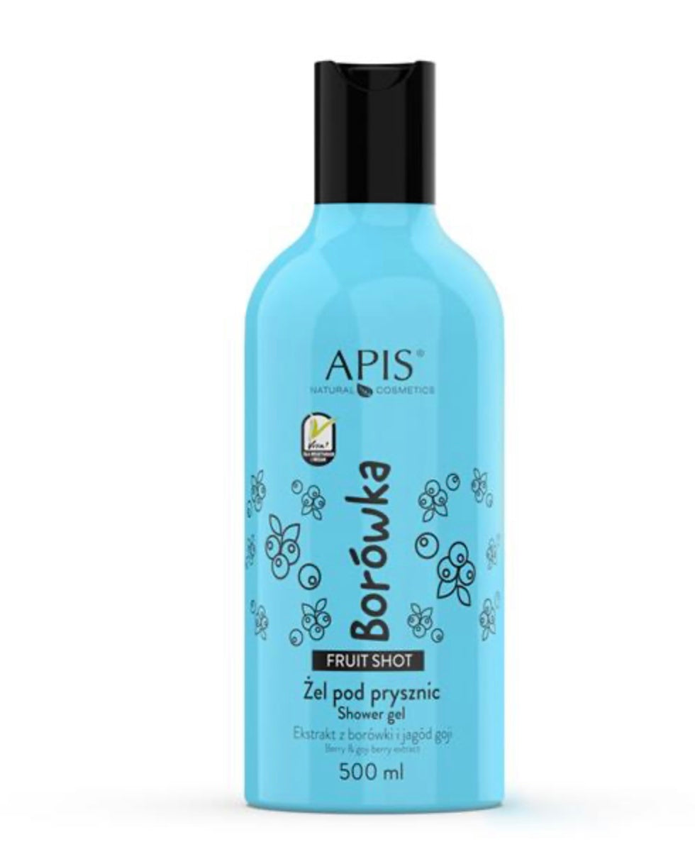 Apis FRUIT SHOT
Żel pod prysznic Borówka / 500 ml