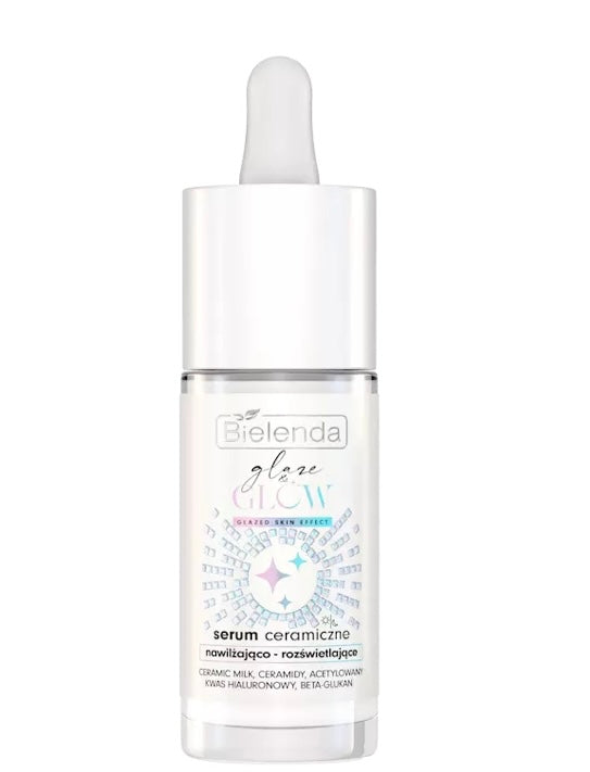 Bielenda Glaze & Glow Serum Ceramiczne Nawilżająco-Rozświetlające Glazed Skin Effect dla Skóry Suchej Pozbawionej Blasku 30ml