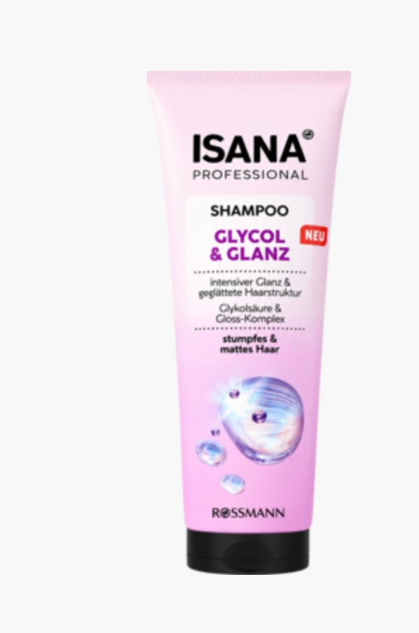 Isana Professional Szampon do włosów, z Kwasem Glikolowym i kompleksem nabłyszczającym
250 ml