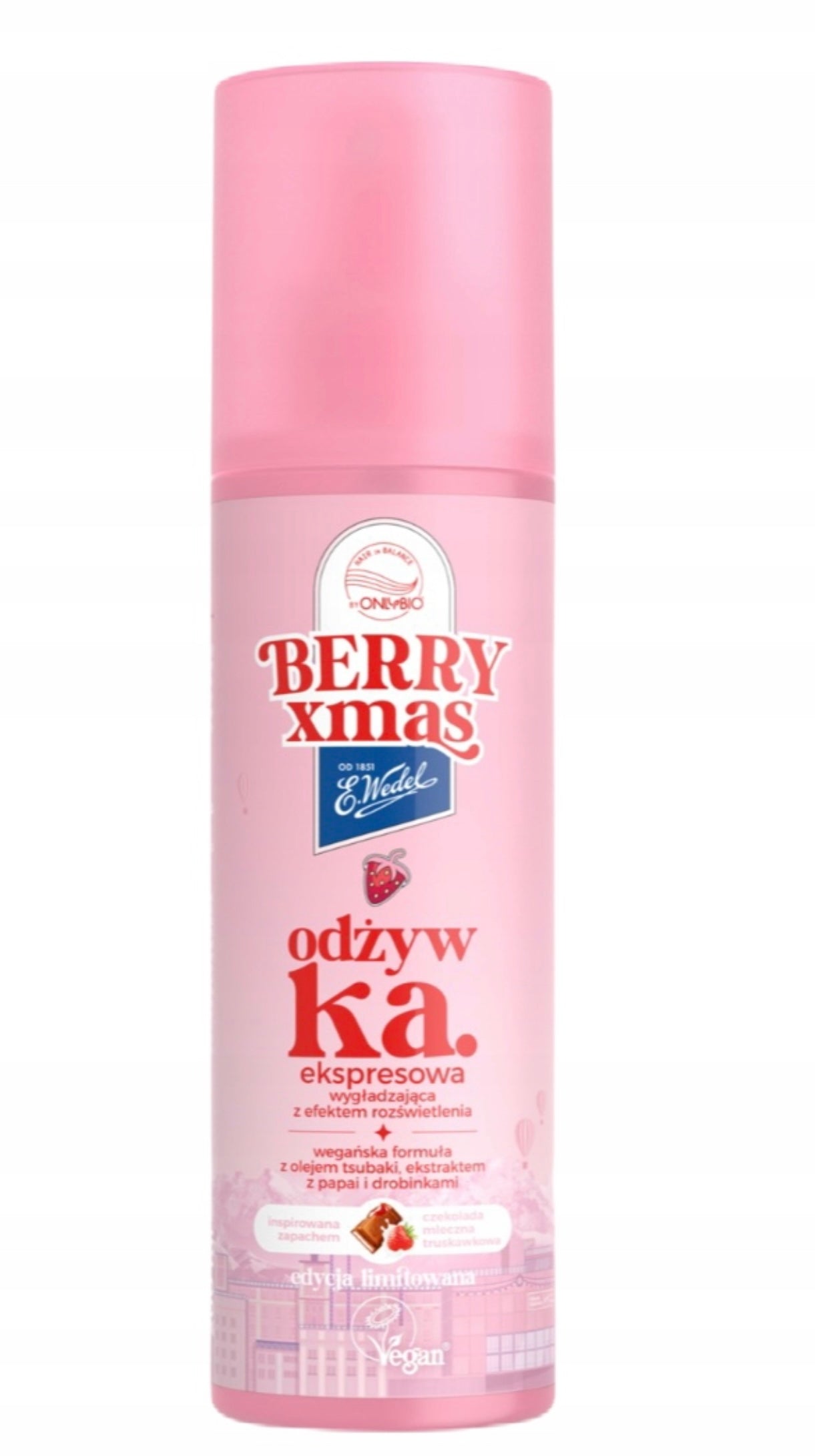 Hair in Balance x E. Wedel odżywka wygładzająca czekolada truskawkowa 200ml