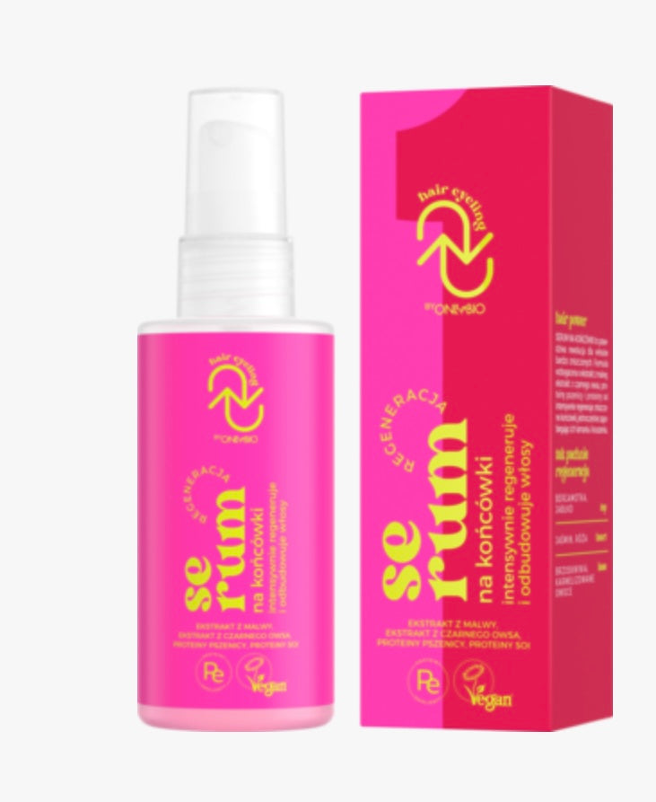 ONLYBIO HAIR CYCLING
Serum na końcówki włosów, regenerujące
70 ml