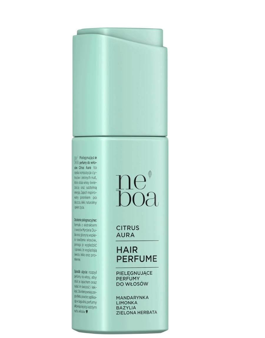 Neboa CITRUS AURA Perfumy do Włosów Hair Perfume Mandarynka Limonka Bazylia Zielona Herbata 50 ml