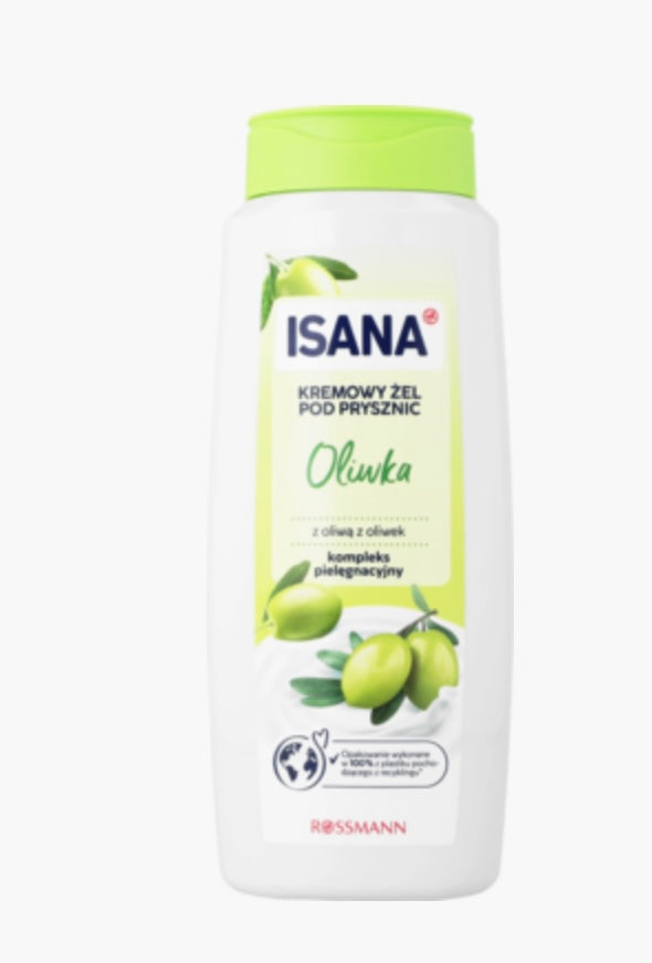 Isana
Żel pod prysznic, kremowy, Oliwka
500 ml
