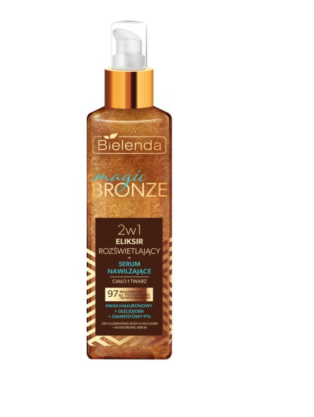 Bielenda Magic Bronze 2w1 Rozświetlający Eliksir do Twarzy i Ciała 150ml