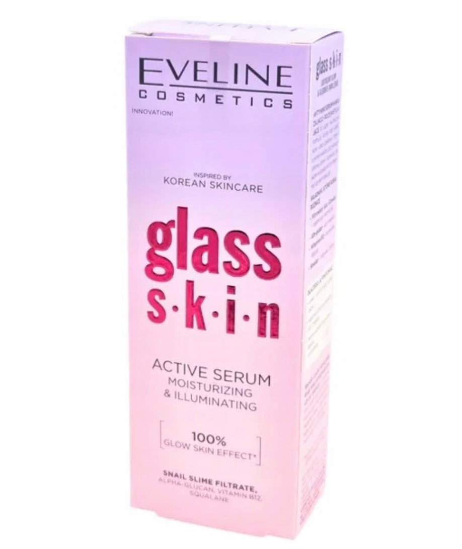 Eveline Glass Skin aktywne serum nawilżająco - rozświetlające