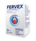 Fervex 500 mg + 200 mg + 25 mg, granulat do sporządzania roztworu doustnego, smak malinowy, 12 saszetek
