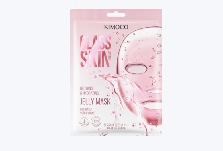 KIMOCO Glass Skin
Maska w płachcie, rozświetlająco-nawilżająca