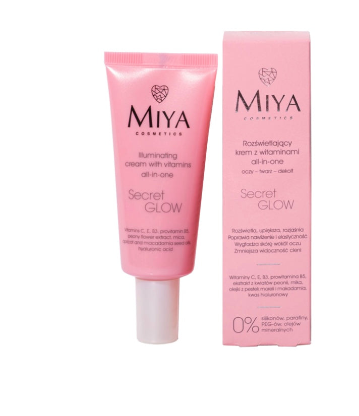Miya SecretGLOW Rozświetlający Krem z Witaminami All-In-One dla Każdego Rodzaju Skóry 30ml