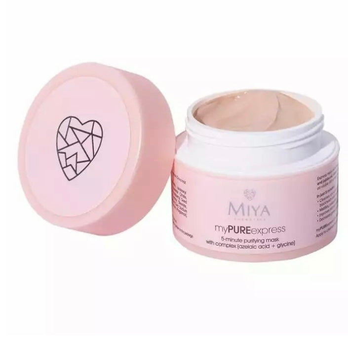 Miya myPUREexpress 5-minutowa Maska Oczyszczająca z Kwasem Azelainowym 50g