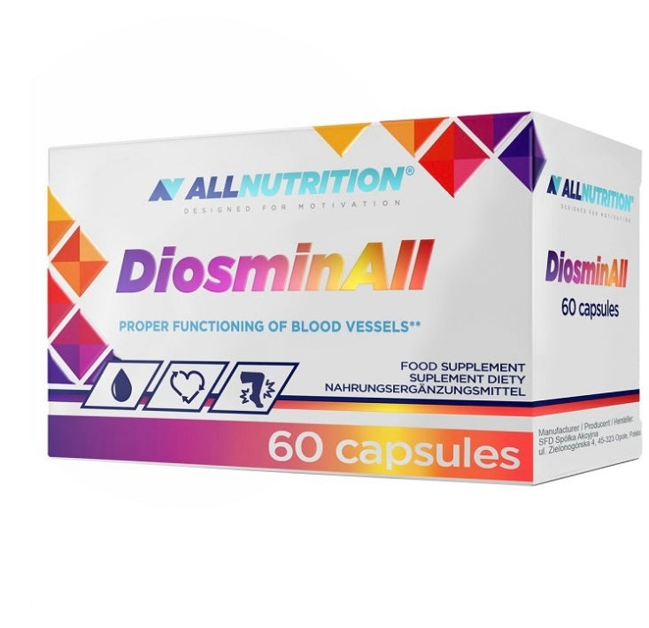 Allnutrition Diosminall dla Prawidłowego Funkcjonowania Naczyń Krwionośnych 60 Kapsułek