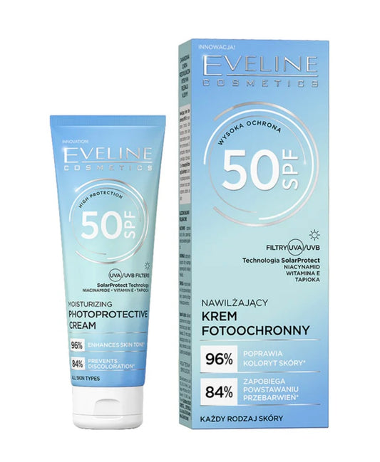 Eveline Nawilżający krem fotoochronny SPF 50