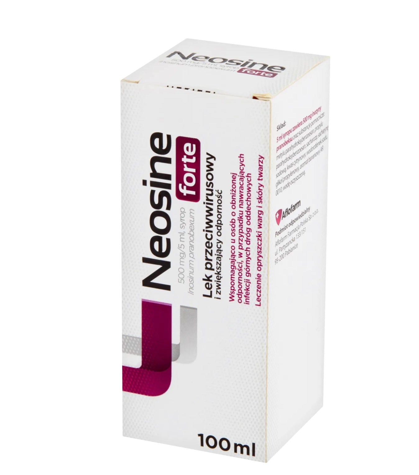 Neosine Forte 500 mg/ 5 ml, syrop, 100 ml