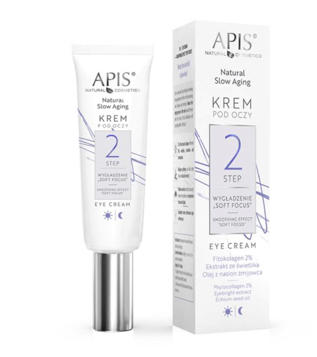 Apis NATURAL SLOW AGING
Krem pod oczy STEP 2 WYGŁADZENIE „SOFT FOCUS” / 15 ml