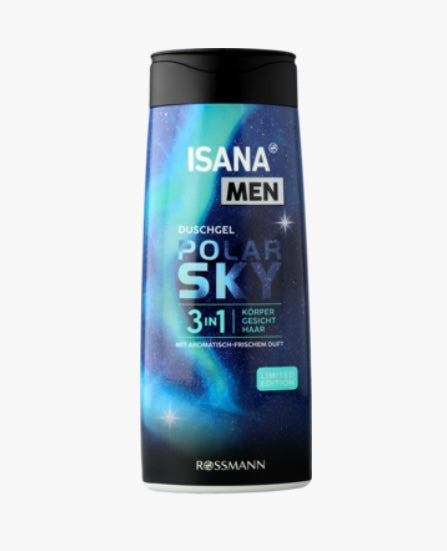 ISANA MEN
Żel pod prysznic, 3w1, o zapachu sezonowym, 300ml