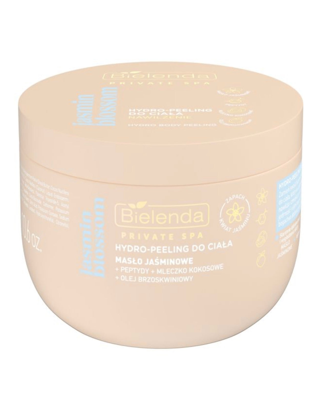 Bielenda Private Spa Jasmin Blossom Nawilżający Hydro-Peeling do Ciała z Masłem Jaśminowym 300g