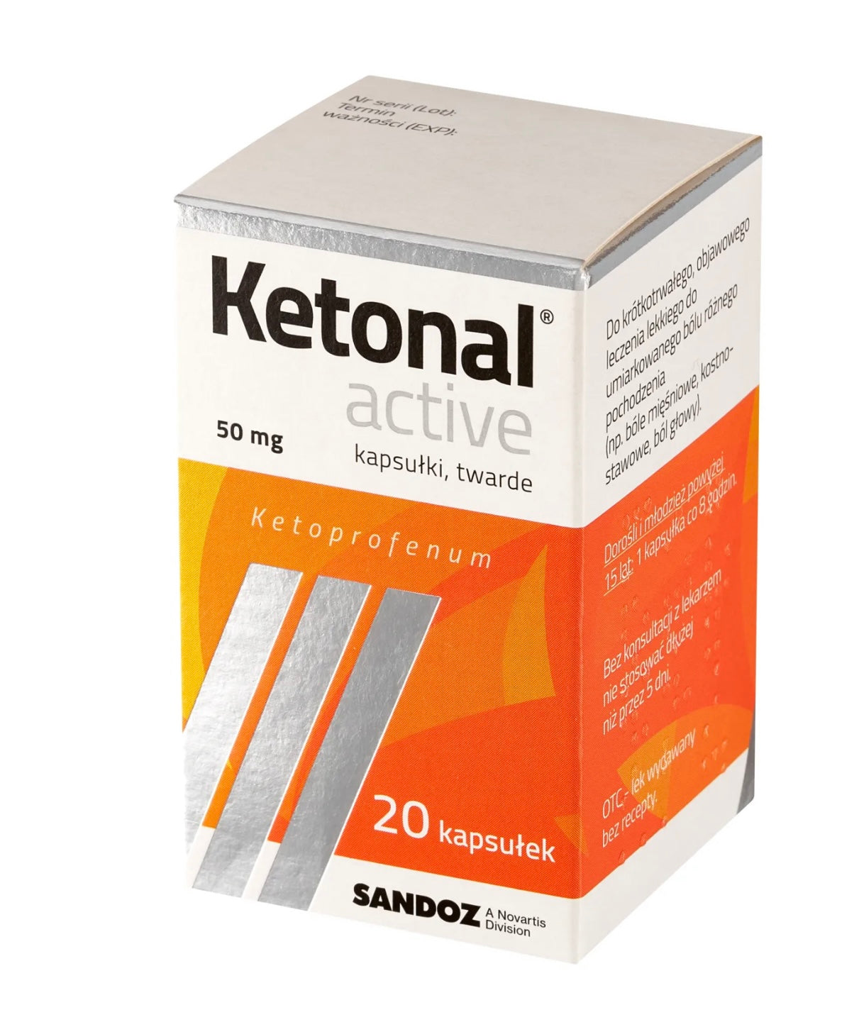 Ketonal Active 50 mg, 20 kapsułek twardych
