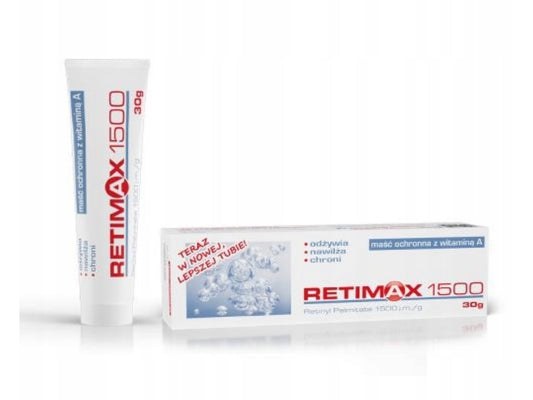 RETIMAX 1500 Maść z Witamina A regeneracja skóry 30g