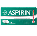 Aspirin 500 mg, 10 tabletek
