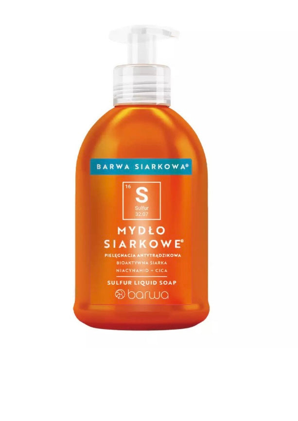 Barwa Siarkowa Anti-Acne Mydło w Płynie 300ml