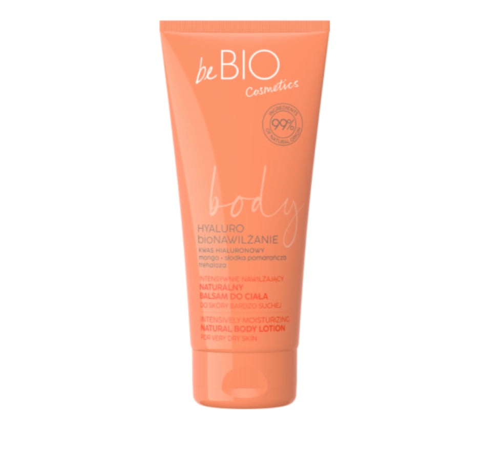 Naturalny balsam do ciała z kwasem hialuronowym i ekstraktem z pomarańczy 200 ml BeBIO Cosmetics