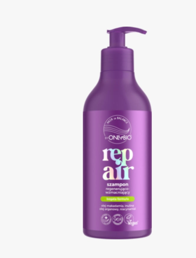 ONLYBIO HAIR IN BALANCE Repair
Szampon do włosów, regenerująco-wzmacniający